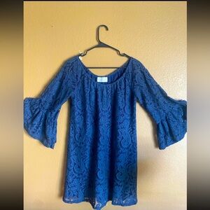 Nectar Clothing Navy Lace Dress Size Small whitchy goth grunge